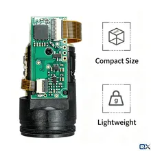 โมดูลเซ็นเซอร์วัดระยะทางเลเซอร์แบบอินทรีย์ที่มีการเชื่อมต่อ UART TTL สำหรับการวัดระยะทางระยะไกลสำหรับ UAV