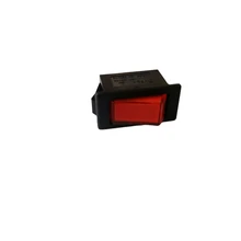8A/10A 250VAC สวิตช์ร็อคเกอร์พร้อมไฟ LED เปิดปิด 2 ตำแหน่งไฟ LED สีแดง 2 3pins สวิตช์ร็อคเกอร์