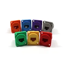 Bunte D-Type Modul RJ45 Weibliche Buchse CAT6 Panel-Montage Buchse