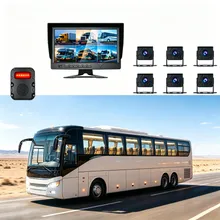 Stofdicht Waterdicht Voertuig Bewakingsset 10 Inch Multi View Monitor 6 Camera Bsd Waarschuwingsapparaat Aangepaste Behuizing & Functie Beschikbaar