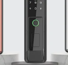 Serratura a ingresso senza chiave sicura con sistema di riconoscimento delle impronte digitali