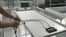 Test di laboratorio dei pannelli solari simulatore di sole per moduli solari