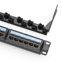1u 19-Inch Rete RJ45 Pannello di Patch con Gestione dei Cavi