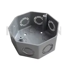 Caixa de Junção Octagonal de PVC para Elétrica