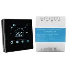 Pannello Touch Screen WiFi Modbus Termostato Diviso Display Parte + Modulo Relè per Sistema HVAC in Hotel