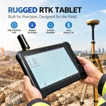 แท็บเล็ต PC Android GNSS RTK แบบทนทานสำหรับการเก็บรวบรวมข้อมูล GIS และการทำแผนที่