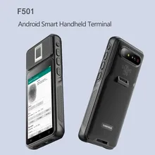 Fap30 เครื่องเก็บลายนิ้วมือแบบพกพา 2D เครื่องสแกนบาร์โค้ดที่ถอดออกได้ IP54 5000mAh สมาร์ทโฟนที่ทนทาน
