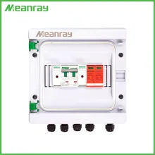 4/2 सौर प्रणाली के लिए स्ट्रिंग्स प्लास्टिक कंबाइनर बॉक्स