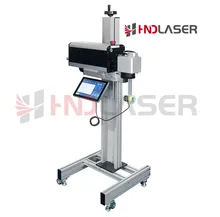 Máquina de codificación láser de fibra automática para línea de fabricación de tuberías de plástico
