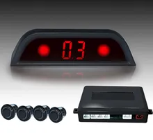 Sensore di parcheggio anteriore e posteriore universale 12V, display digitale a LED, radar di retromarcia, plug-and-play