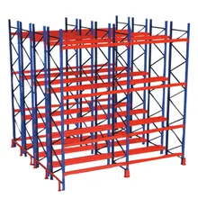 ISO9001/CE Sistema de estanterías de palets de acero duradero de doble profundidad, ahorra espacio, estanterías de vigas de alta resistencia ISO9001/CE Sistema de estanterías de palets de acero duradero de doble profundidad, ahorra espacio, estanterías de vigas de alta resistencia