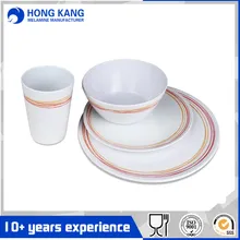 Juego de mesa de melamina multicolor de diseño personalizado