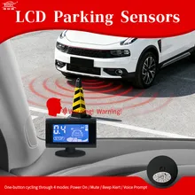 Hệ thống cảm biến đỗ xe phía trước và phía sau với màn hình LCD và chuông báo âm thanh