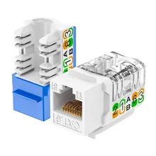CAT6A Keystone Jack RJ45 Ağa Bağlantısı İçin Araçsız Bağlayıcı