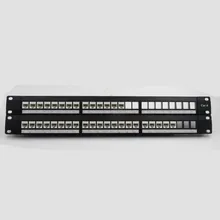 48 Poort CAT6 UTP RJ45 Patchpaneel UL Gecertificeerd Rackmontage Netwerkdistributiepaneel