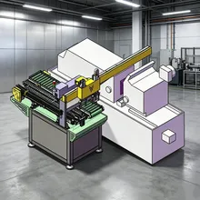 Braço Robótico Personalizado 3-Axis para Automação de Máquinas de Processamento de Metal Braço Robótico Personalizado 3-Axis para Automação de Máquinas de Processamento de Metal
