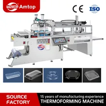Fabrikverkauf Vollautomatische Einwegplatte Lebensmittelgradbehälter Clamshell Herstellung BOPS PVC Kunststoff Keksbox Formgebungs-Thermoformverpackungsmaschine