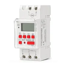 Ahc15A Sakelar Waktu Elektronik Rel DIN Ringkas, Sakelar Timer Digital yang Dapat Diprogram Mingguan untuk Sistem Pencahayaan