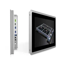Mehrere I/O-Ports 15&prime; &prime; Touchscreen All-in-One Unterstützung für Windows Linux Android Rk3288 Industrieller Mini-PC Ipc