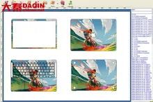 Pegatina personalizada para laptop con software de diseño Pegatina personalizada para laptop con software de diseño