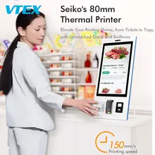 Máquina Modular de Autoatendimento 21.5 27 32 Sistema de POS para Restaurante com Tela de Toque de Polegada na Mesa