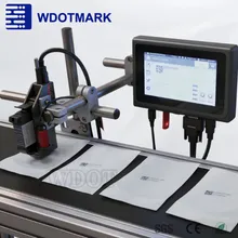 Imprimante à jet d'encre thermique haute définition Wdotmark supportant le marquage de texte, logo, code QR et code Datamatrix