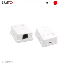 صندوق تقاطع الشبكة منفذ واحد RJ45 صندوق تقاطع سطحي