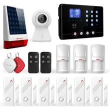 4G Sistema di allarme per la sicurezza domestica wireless compatibile con Amazon Alexa controllato tramite app Tuya