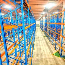رفوف باليت من نوع الشعاع الانتقائي تمنع سقوط الشعاع رفوف تخزين فولاذية ثقيلة لل warehouses رف صناعي