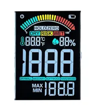 Display LCD personalizzato per il controllo remoto di temperatura e umidità