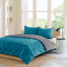 Chăn bông thay thế cho mùa, chăn ngủ bằng polyester, chăn lót có thể đảo ngược màu sắc đồng nhất, chăn thiết kế tùy chỉnh