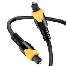 노란색 PVC 토스링크 디지털 광 오디오 케이블