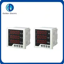 มิเตอร์แอมมิเตอร์โวลต์มิเตอร์มัลติมิเตอร์ดิจิตอลแสดงผลอัจฉริยะแบบ LCD หรือ LED แบบเดี่ยว/สามเฟส