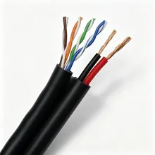 สายสื่อสารคอมพิวเตอร์ UTP Cat5e พร้อมสายไฟ สายซาเมส ระบบกล้องมอนิเตอร์