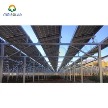 Al005-T5 & SUS304 โครงสร้างฟาร์มระบบพลังงานแสงอาทิตย์แบบแผงราง