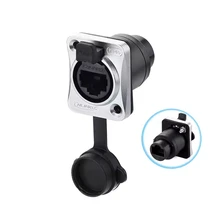 IP67 مقاوم للماء RJ45 قابس فوق سلك لموصل عرض LED