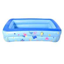 Kolam Renang Inflatable PVC Portabel Kustom untuk Keluarga Luar Ruangan Kolam Inflatable Persegi Besar