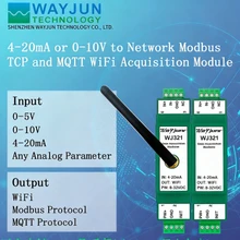 0-75mv Convertir a Módulo de Colección de Señal de Sensor del Sistema Mes de Red WiFi Modbus TCP