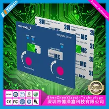 Interruttore di controllo multiplo PC/PVC/Pet/PCB/FPC/PMMA Tastiera in silicone con LED personalizzata Pannello a membrana PC