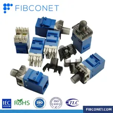 FTTH Cat5e CAT6 RJ45 Optische Keystone Jack Toolloze Glasvezel Netwerkmodule