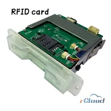 RS232 Chèn mô-đun đầu đọc thẻ RFID có đèn LED chiếu sáng, đầu đọc thẻ thông minh