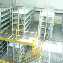 رفوف تخزين معدنية بالجملة، رفوف باليت، هياكل mezzanine متعددة المستويات