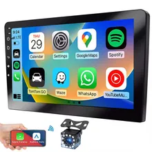 9 İnç Android 15 Kablosuz Carplay Otomatik GPS Navigasyon Ekranı ile 12-LED Geri Görüş Kamerası