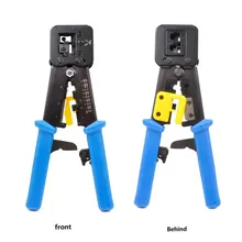 RJ45/Rj12/Rj11 Strumento per cavi informatici, attrezzo per rete, taglio e crimpatura