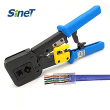 เครื่องมือบีบสายเคเบิลเครือข่าย RJ45 & Rj11 Rj12 ปลายตัดหลายการใช้งาน