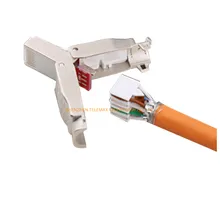 FTP Werkzeuglos RJ45 Stecker CAT6A Geschirmt RJ45 Werkzeugloser Stecker