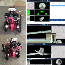 Sistema di ispezione quantitativa panoramica con scanner laser e crawler CCTV