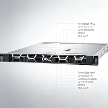 Dell PowerEdge R660 1U Rack Sunucu Çift Intel Xeon