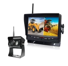 2.4G वायरलेस रियर व्यू कैमरा सिस्टम 7" टीएफटी एलसीडी मॉनिटर के साथ & IP69k कैमरा