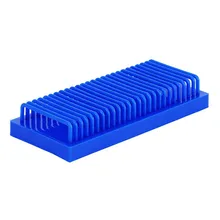 Uso de Laboratorio 25PCS Rack de Teñido Rectangular Rack de Drenaje para Portaobjetos de Microscopio